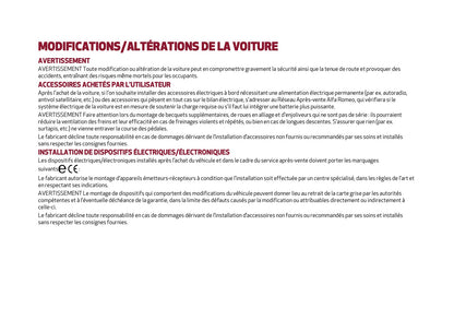 2024-2025 Alfa Romeo Giulia Owner's Manual | French