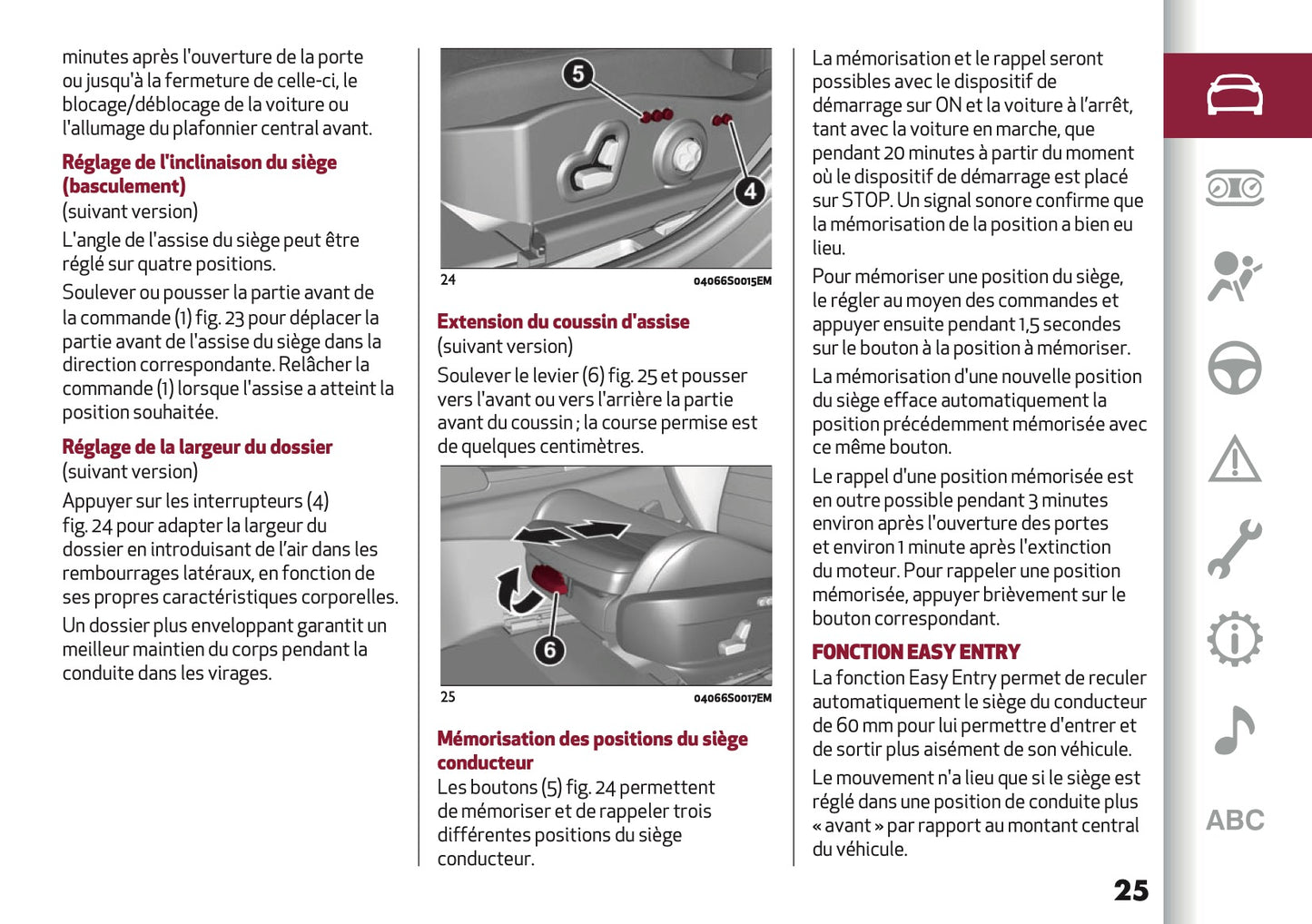 2026 Alfa Romeo Giulia Owner's Manual | French