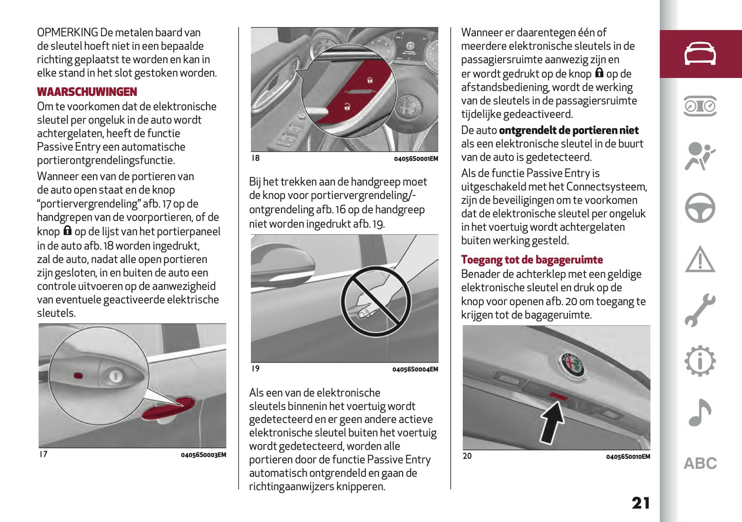 2021-2022 Alfa Romeo Giulia Gebruikershandleiding | Nederlands
