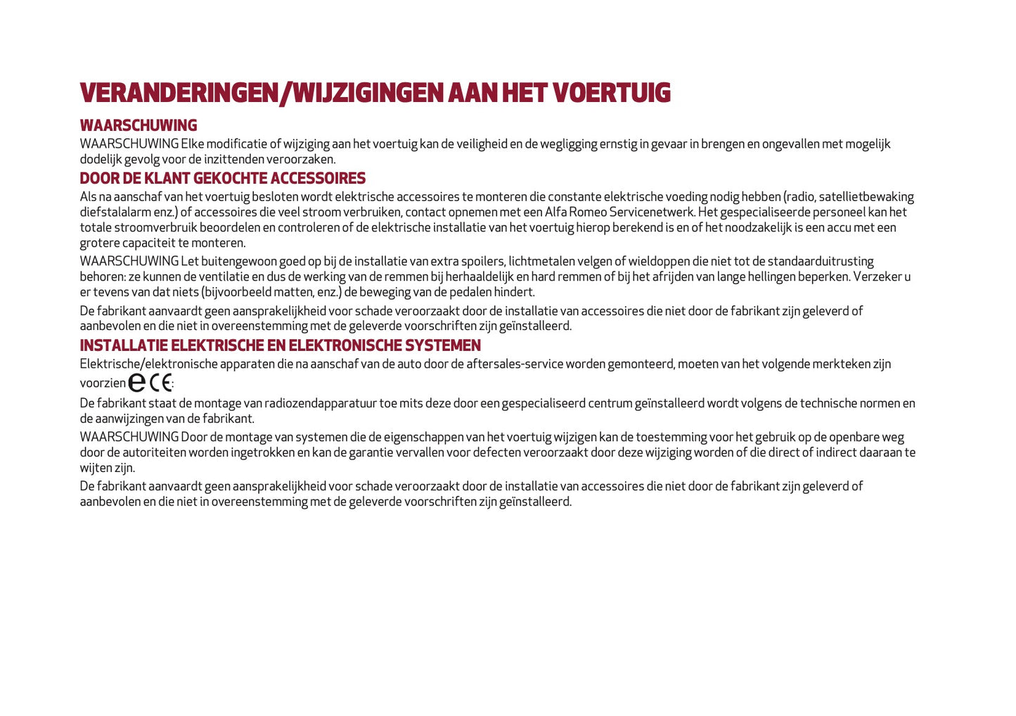 2024-2025 Alfa Romeo Giulia Gebruikershandleiding | Nederlands