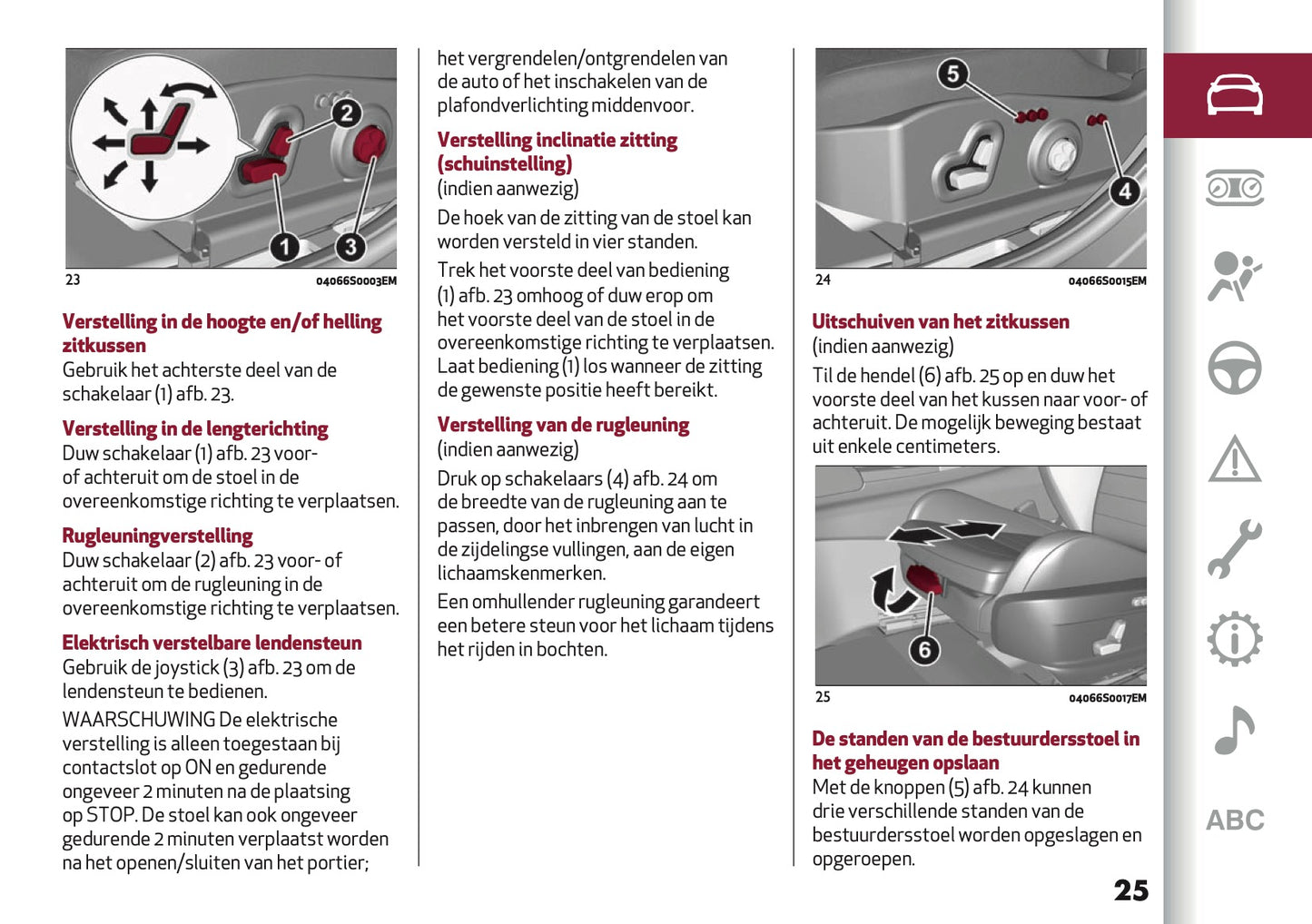 2026 Alfa Romeo Giulia Owner's Manual | Dutch