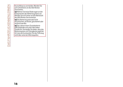 2025 Alfa Romeo Junior Owner's Manual | German