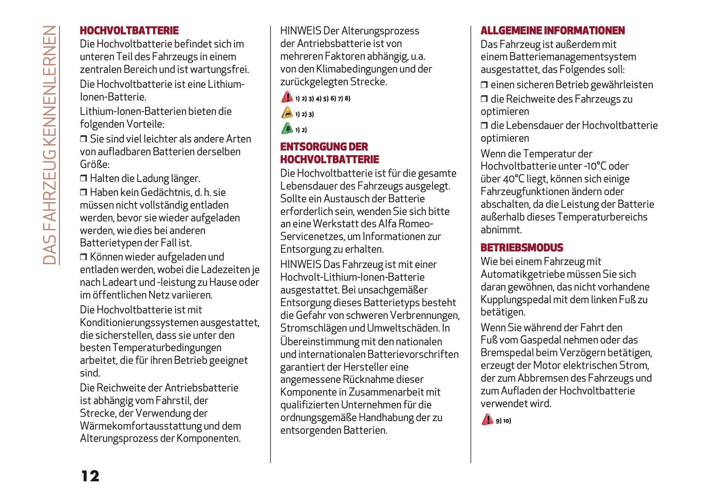 2026 Alfa Romeo Junior Bedienungsanleitung | Deutsch