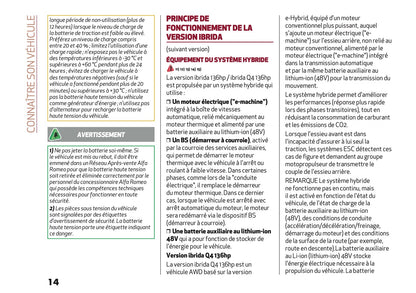 2025 Alfa Romeo Junior Owner's Manual | French