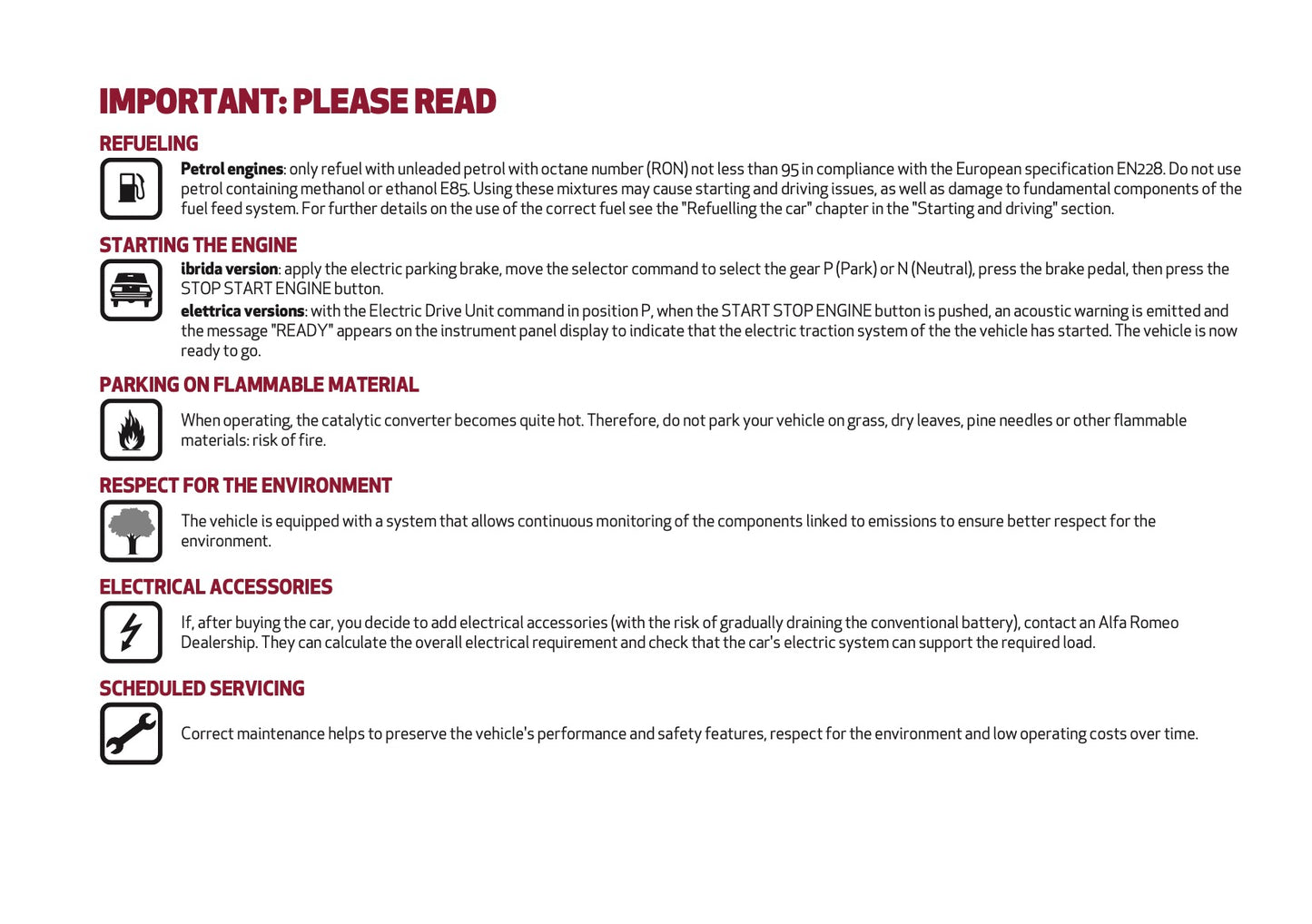 2025 Alfa Romeo Junior Owner's Manual | English