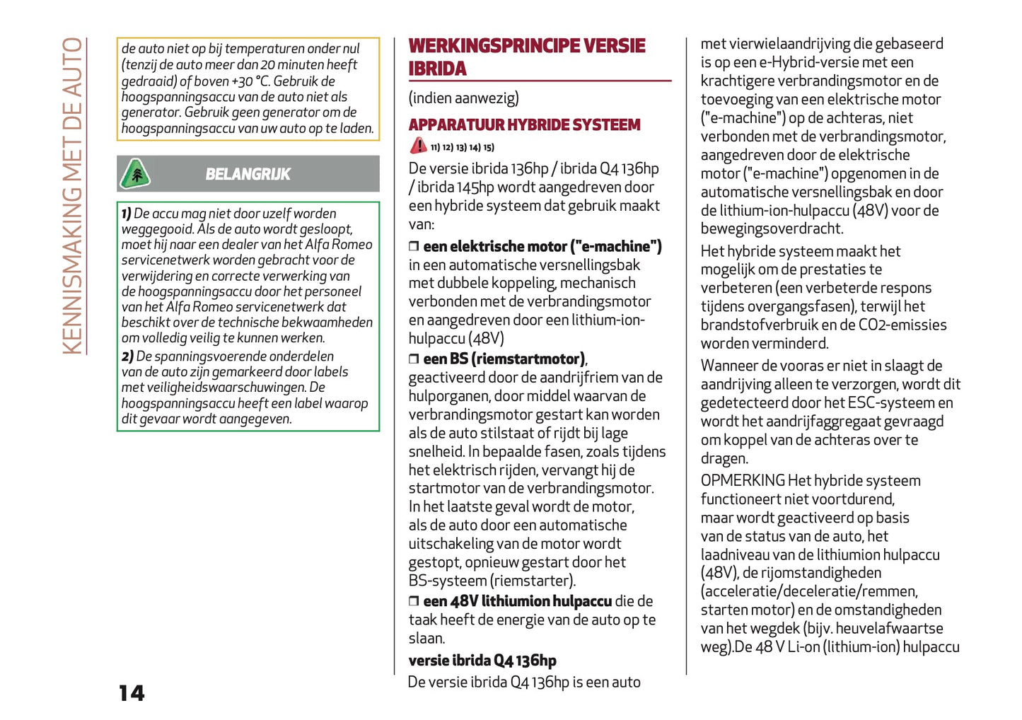 2026 Alfa Romeo Junior Gebruikershandleiding | Nederlands