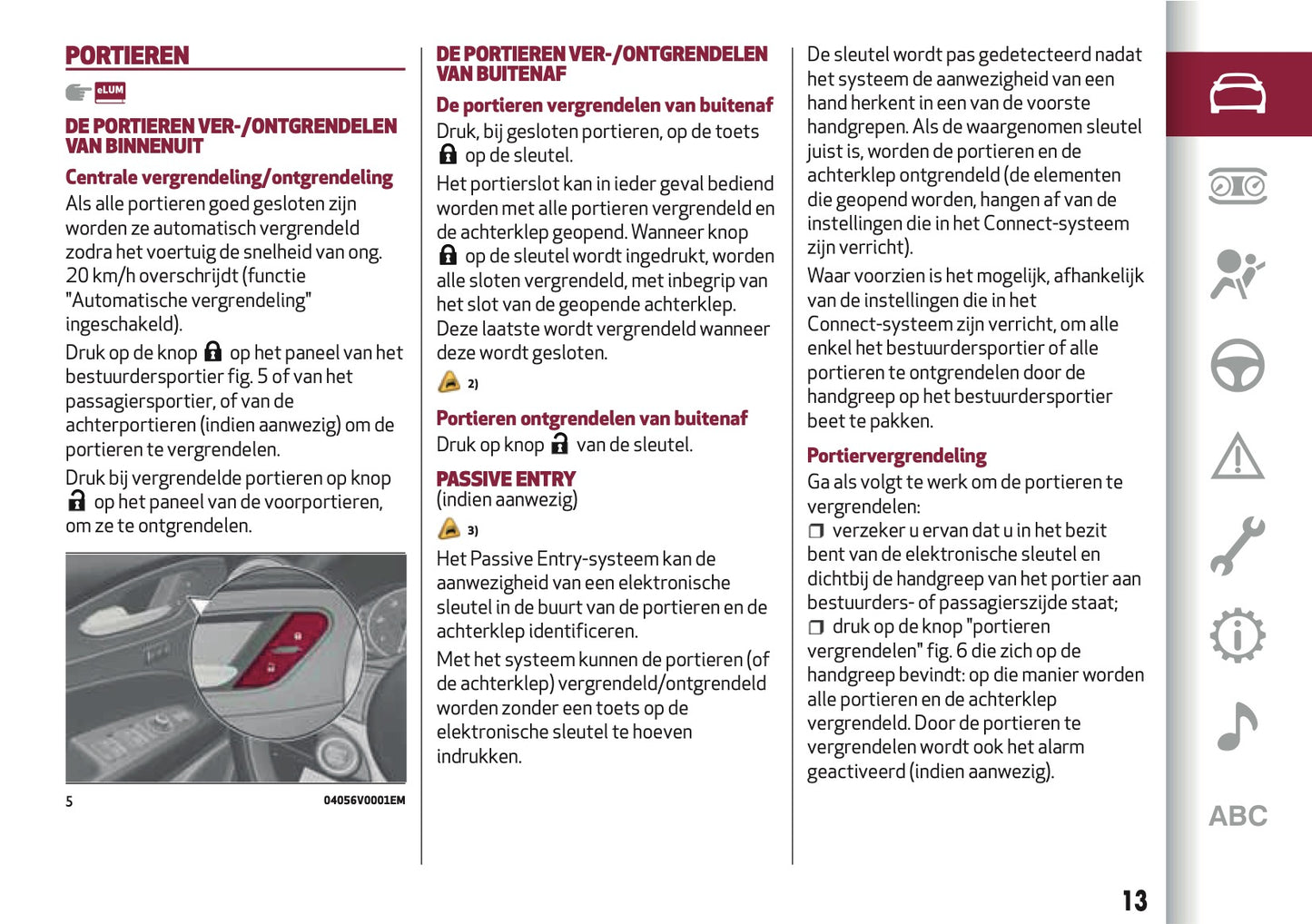 2018 Alfa Romeo Stelvio Owner's Manual | Dutch