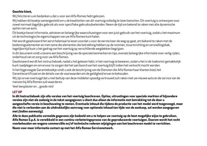 2018 Alfa Romeo Stelvio Owner's Manual | Dutch