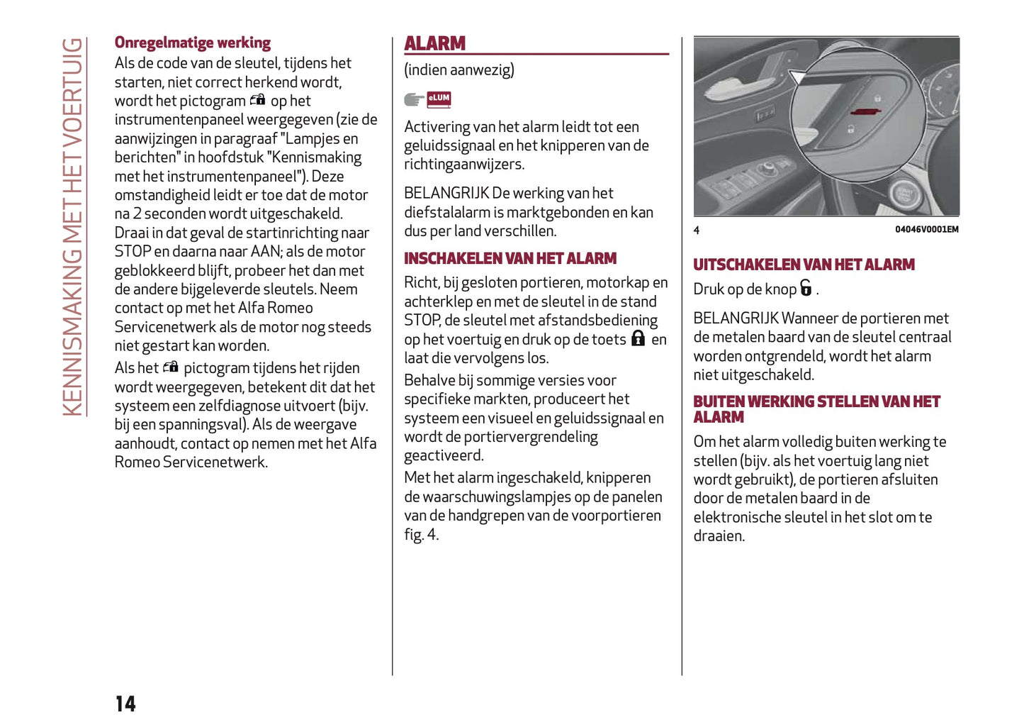 2019 Alfa Romeo Stelvio Owner's Manual | Dutch