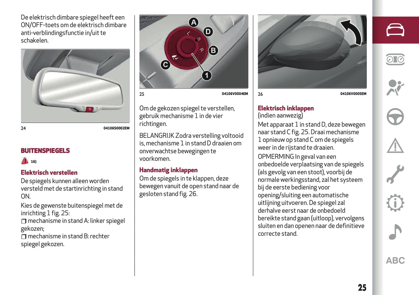 2019 Alfa Romeo Stelvio Owner's Manual | Dutch