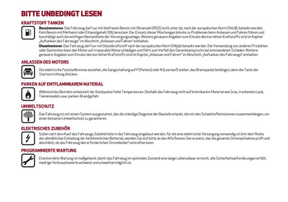 2024-2025 Alfa Romeo Tonale Owner's Manual | German