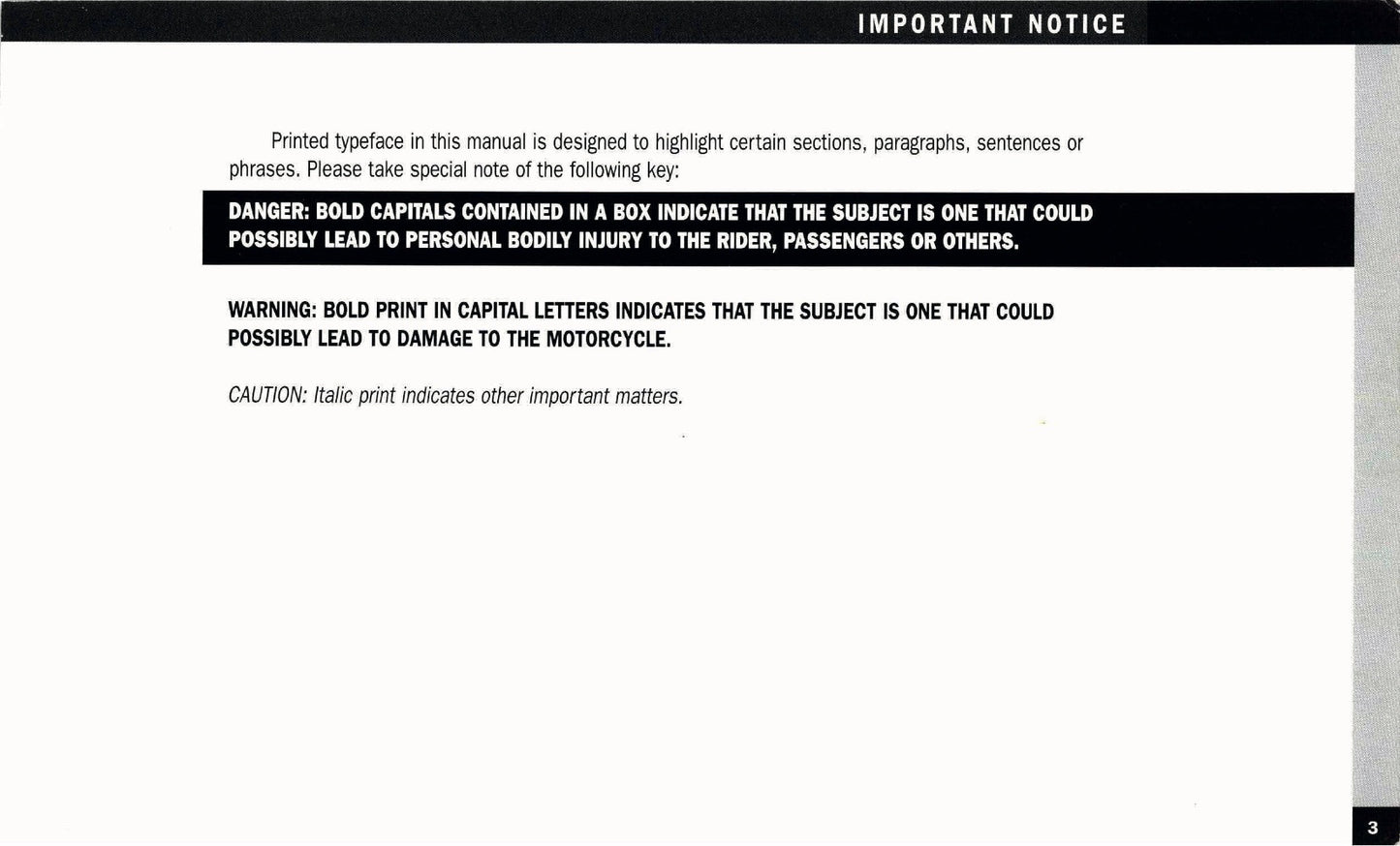 2005 American IronHorse Owner's Manual | English