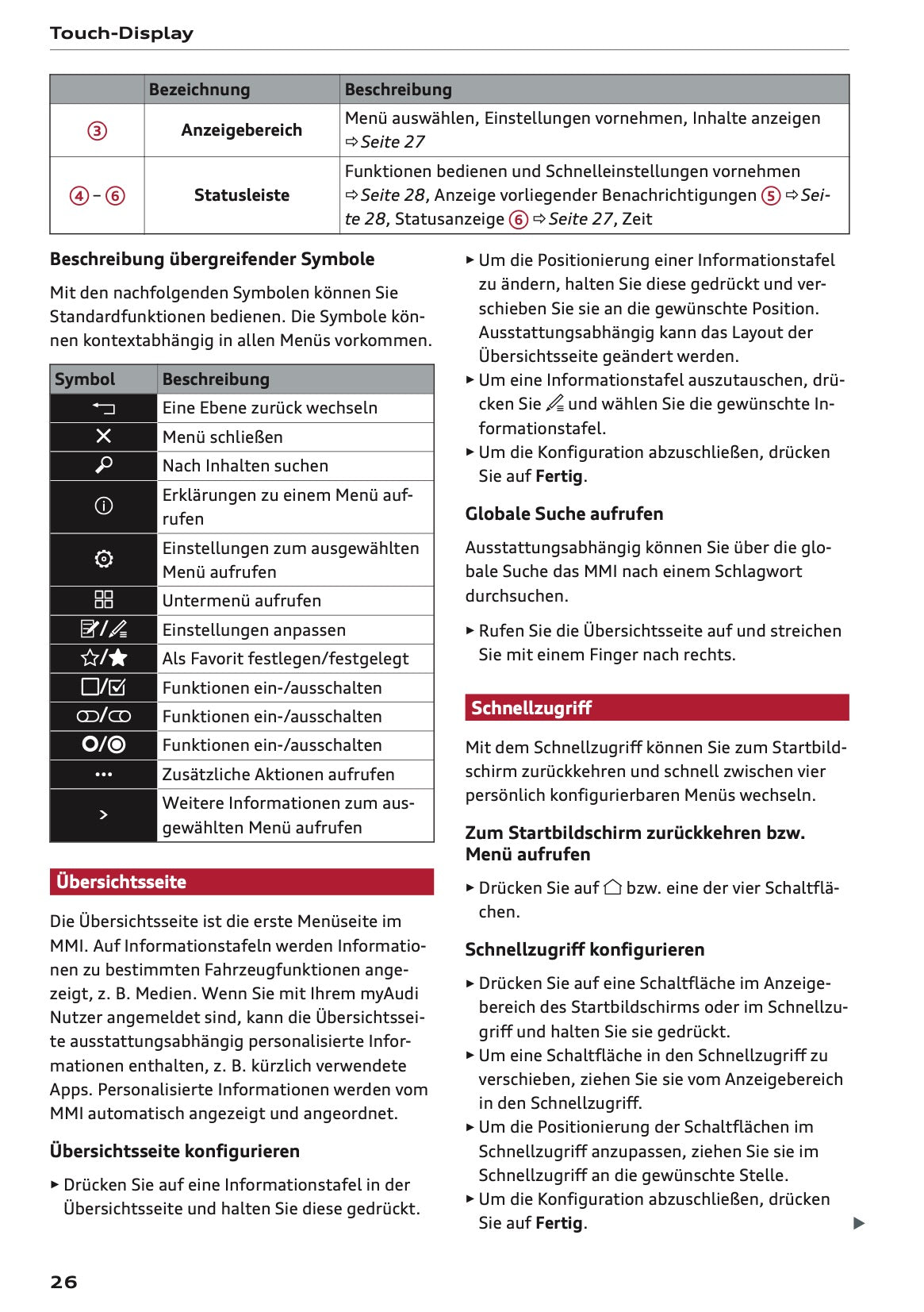 2025-2026 Audi A3 Owner's Manual | German