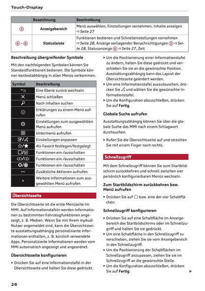 2025-2026 Audi A3 Owner's Manual | German