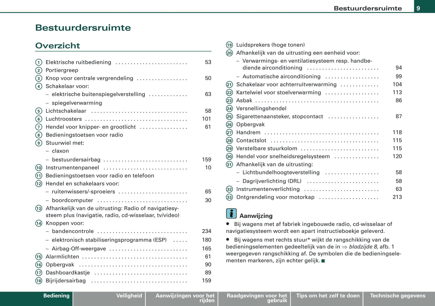 2007-2008 Audi A3 Gebruikershandleiding | Nederlands