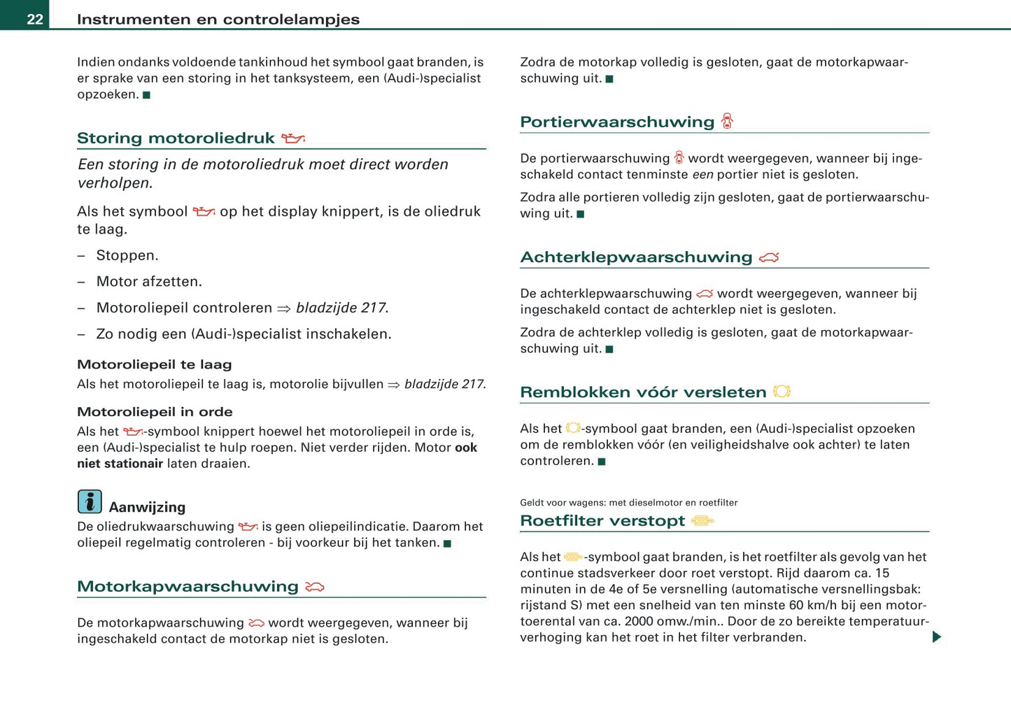 2007-2008 Audi A3 Gebruikershandleiding | Nederlands