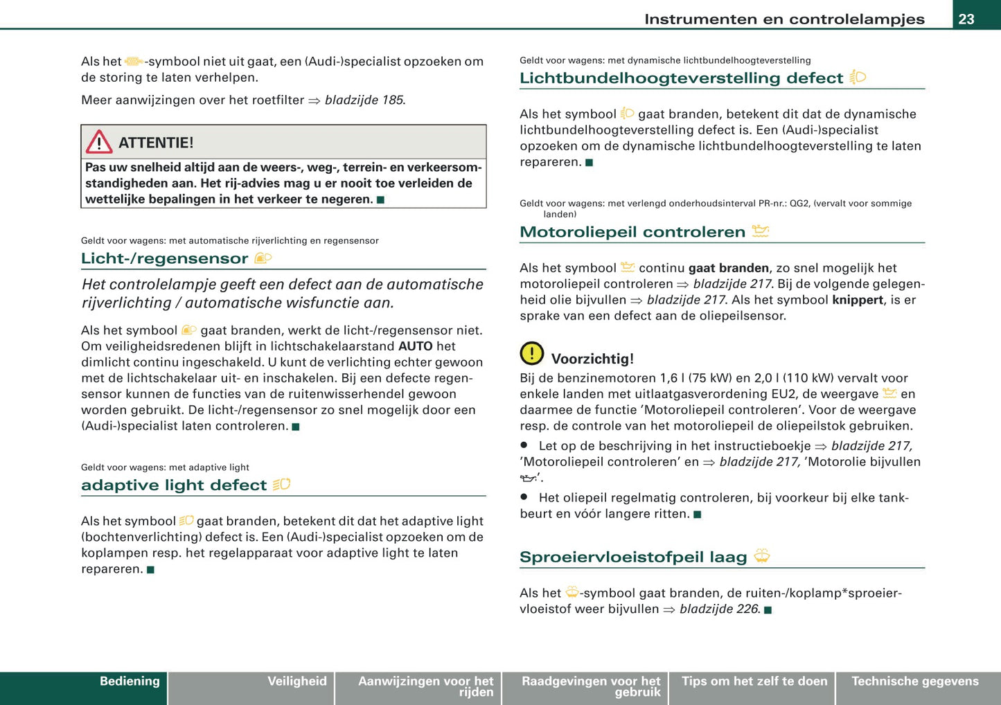 2007-2008 Audi A3 Gebruikershandleiding | Nederlands