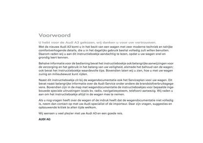 2007-2008 Audi A3 Gebruikershandleiding | Nederlands