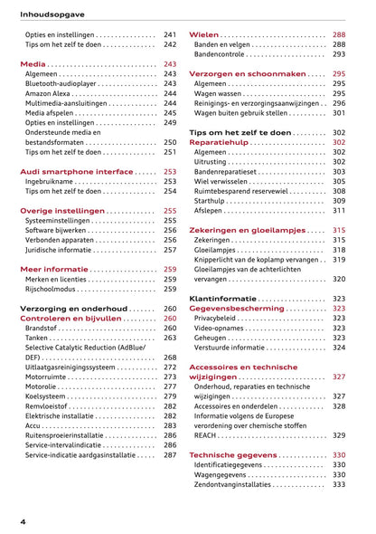 2020-2021 Audi A3 Gebruikershandleiding | Nederlands