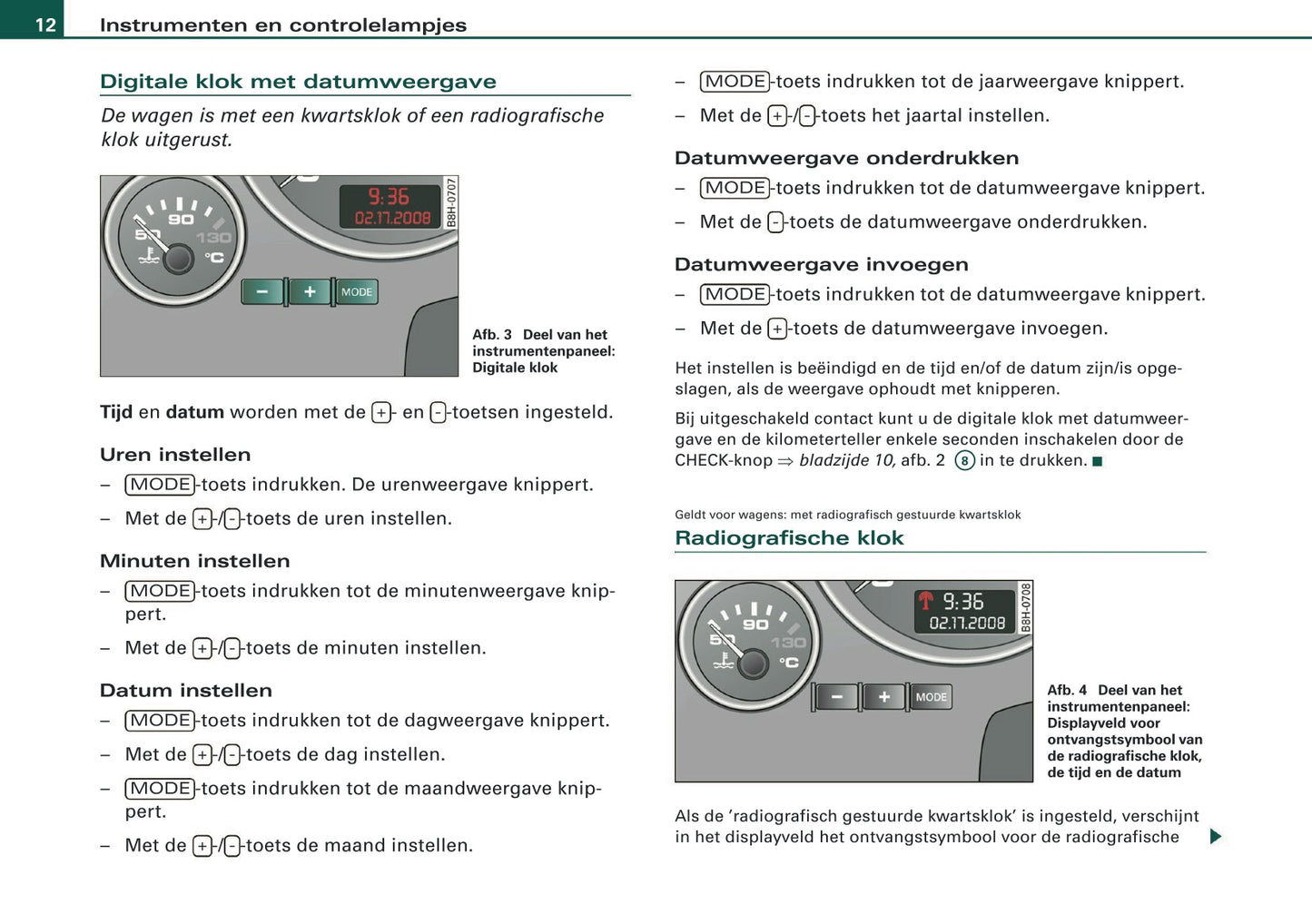 2007-2008 Audi A4 Cabriolet Gebruikershandleiding | Nederlands