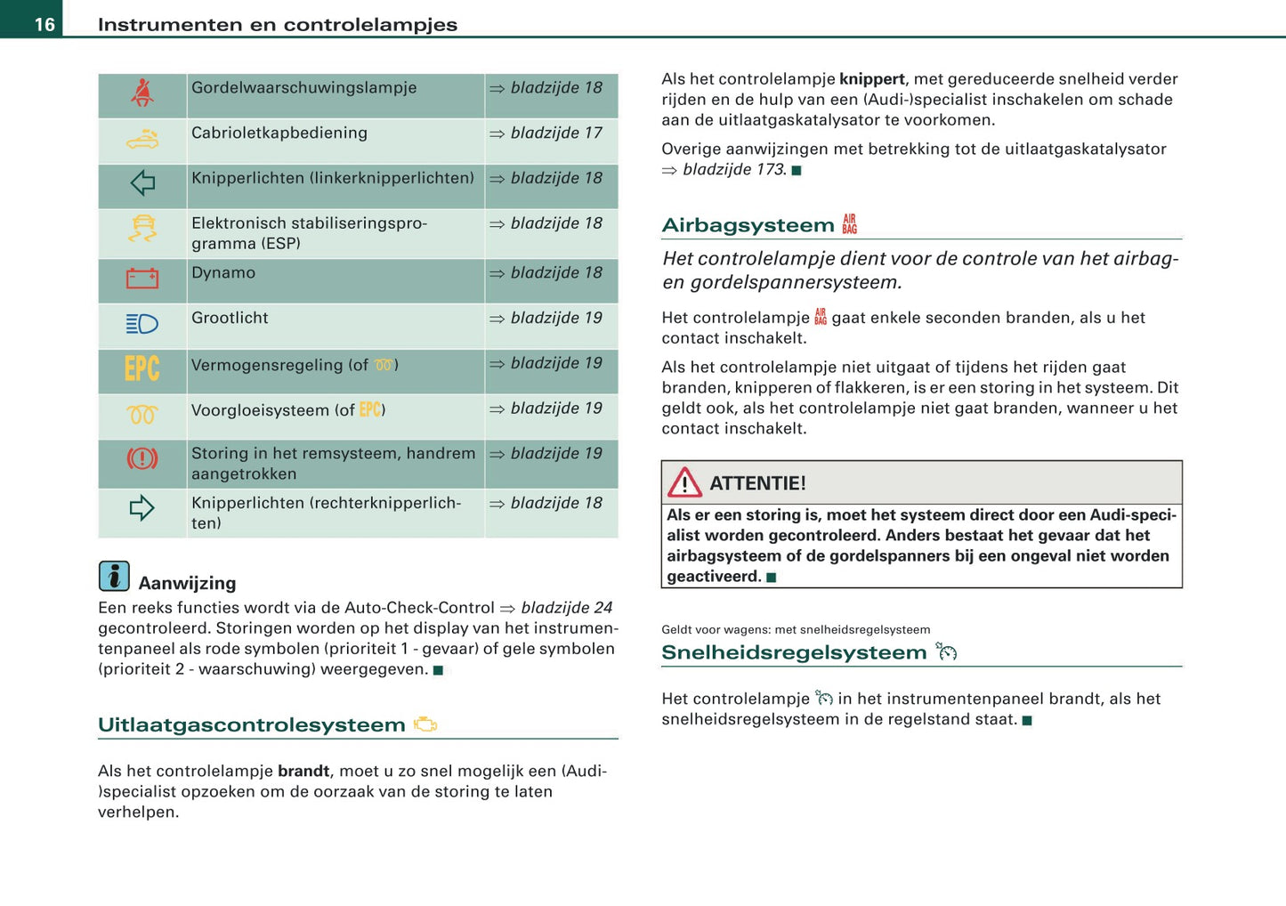 2007-2008 Audi A4 Cabriolet Gebruikershandleiding | Nederlands