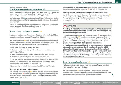 2007-2008 Audi A4 Cabriolet Gebruikershandleiding | Nederlands