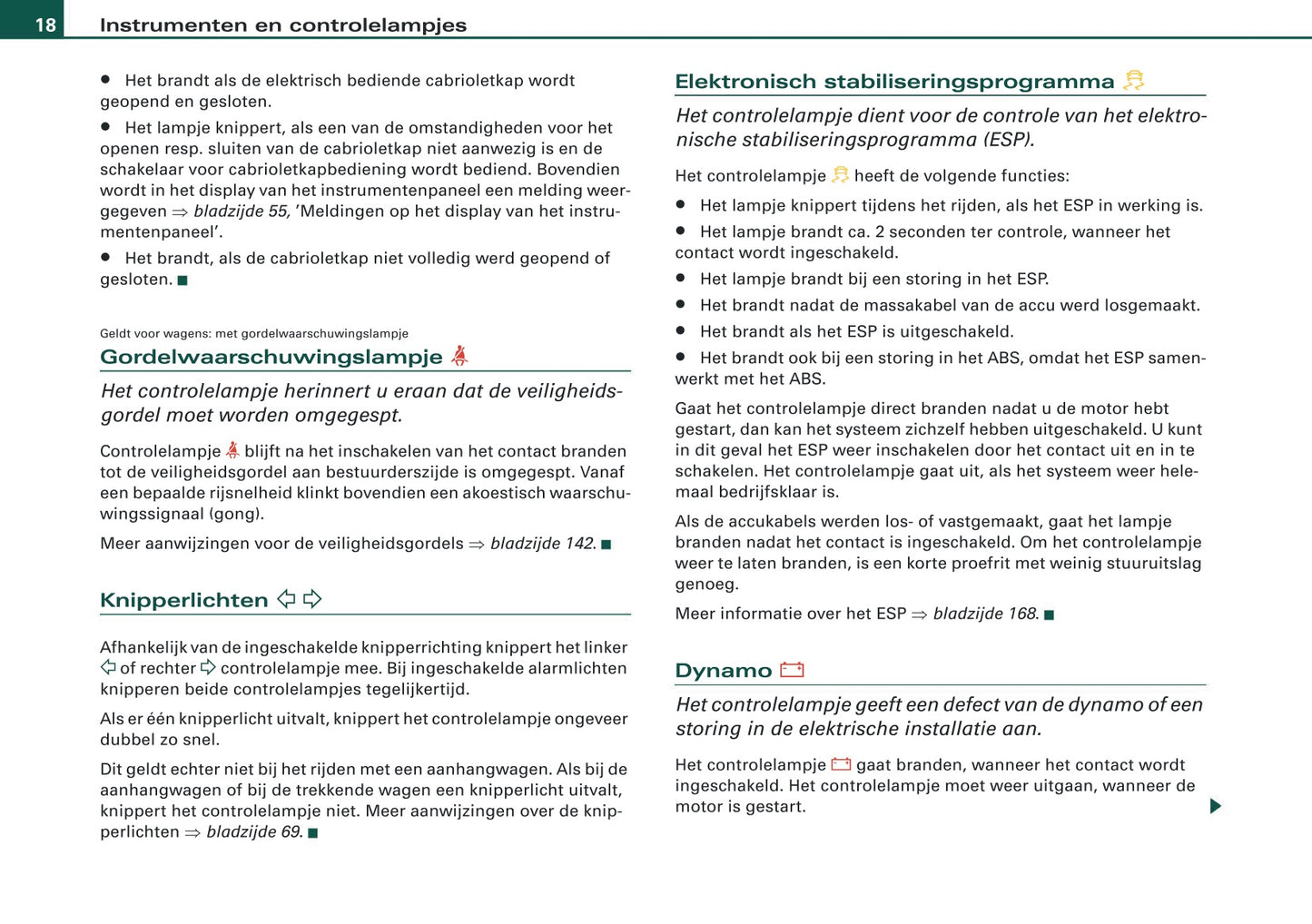 2007-2008 Audi A4 Cabriolet Gebruikershandleiding | Nederlands