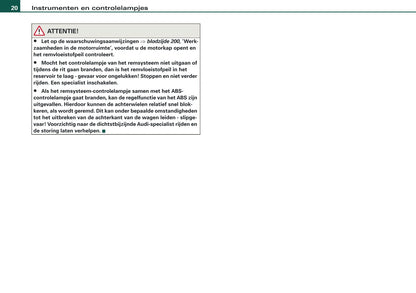 2007-2008 Audi A4 Cabriolet Gebruikershandleiding | Nederlands