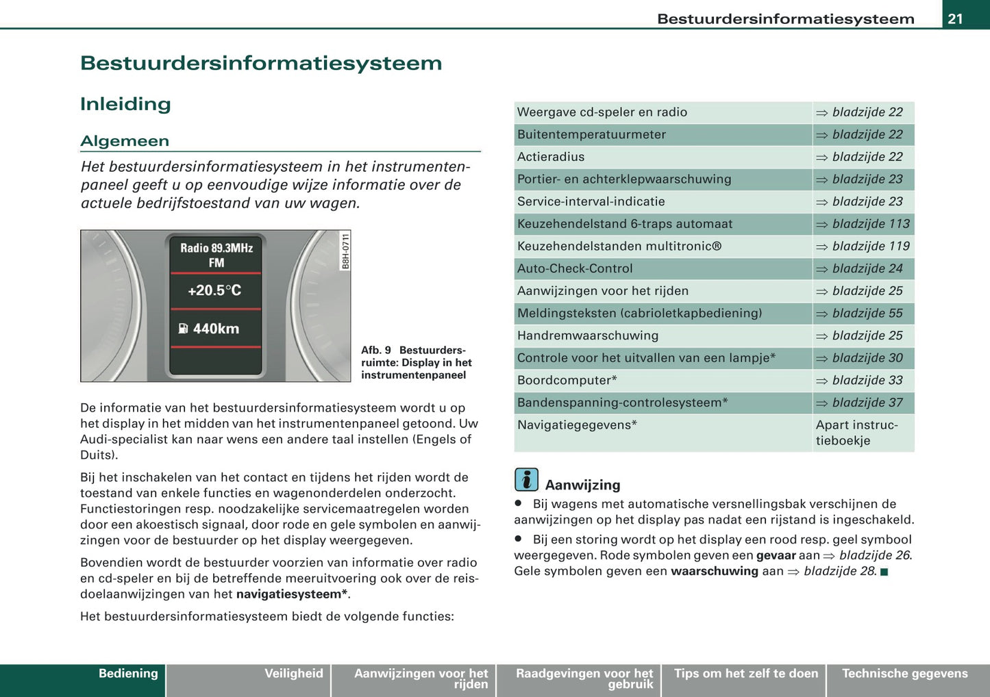 2007-2008 Audi A4 Cabriolet Gebruikershandleiding | Nederlands