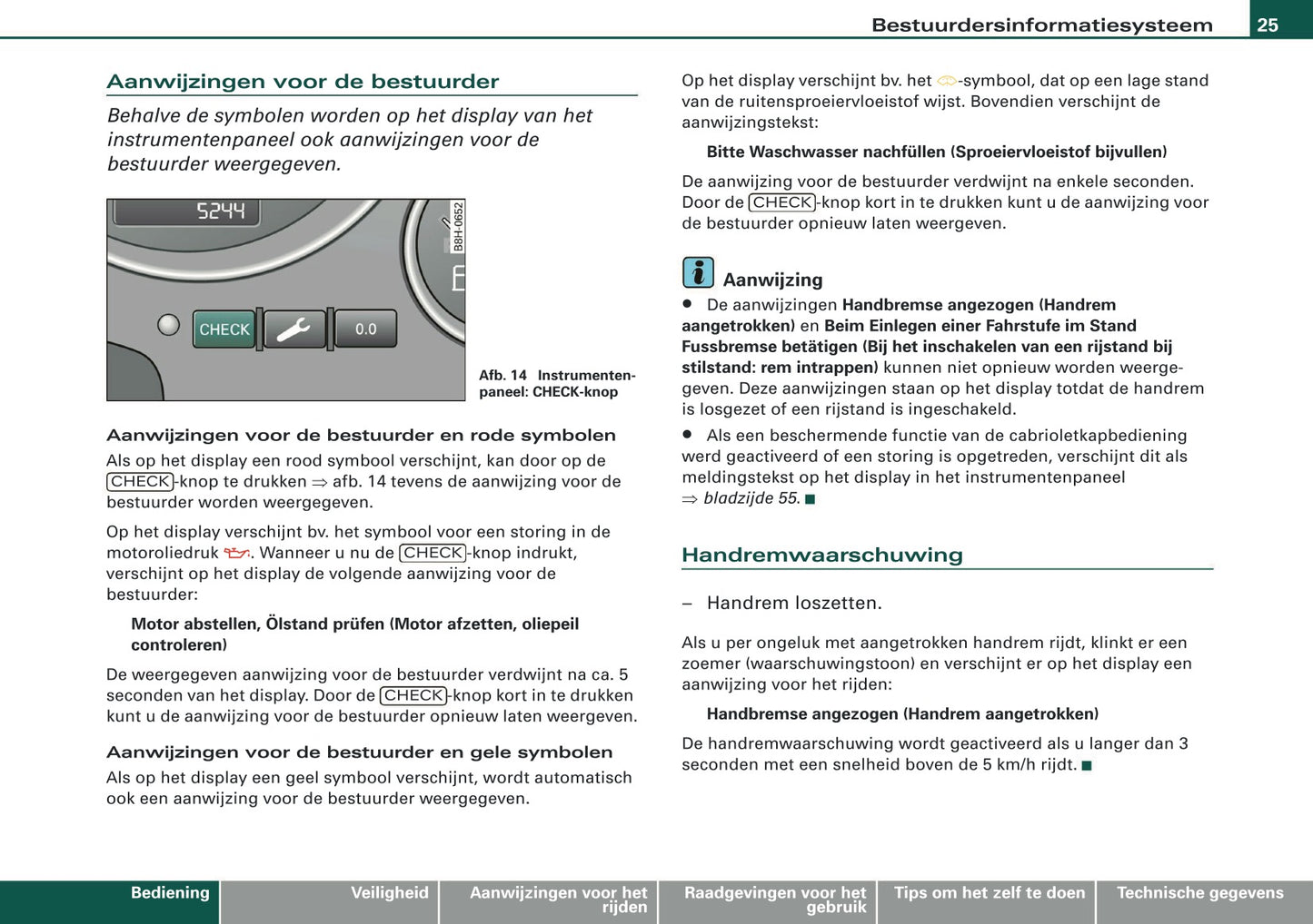 2007-2008 Audi A4 Cabriolet Gebruikershandleiding | Nederlands