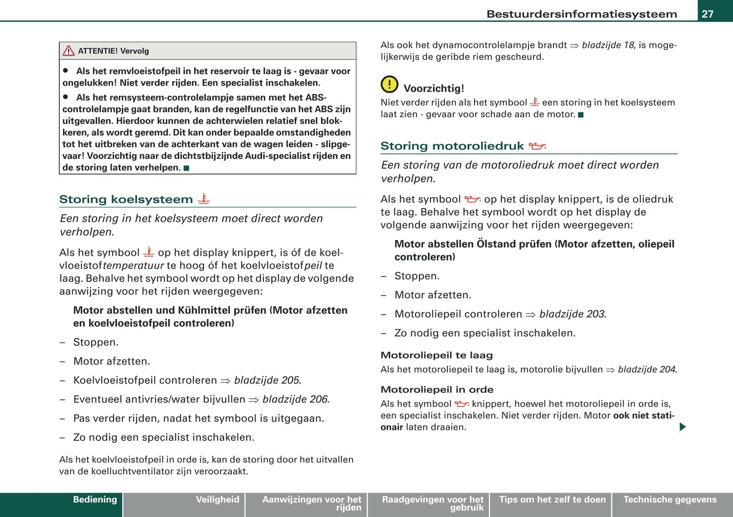 2007-2008 Audi A4 Cabriolet Gebruikershandleiding | Nederlands