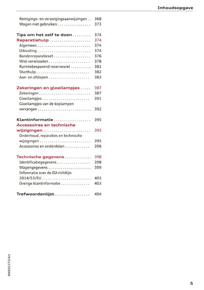 2019 Audi A5 Gebruikershandleiding | Nederlands