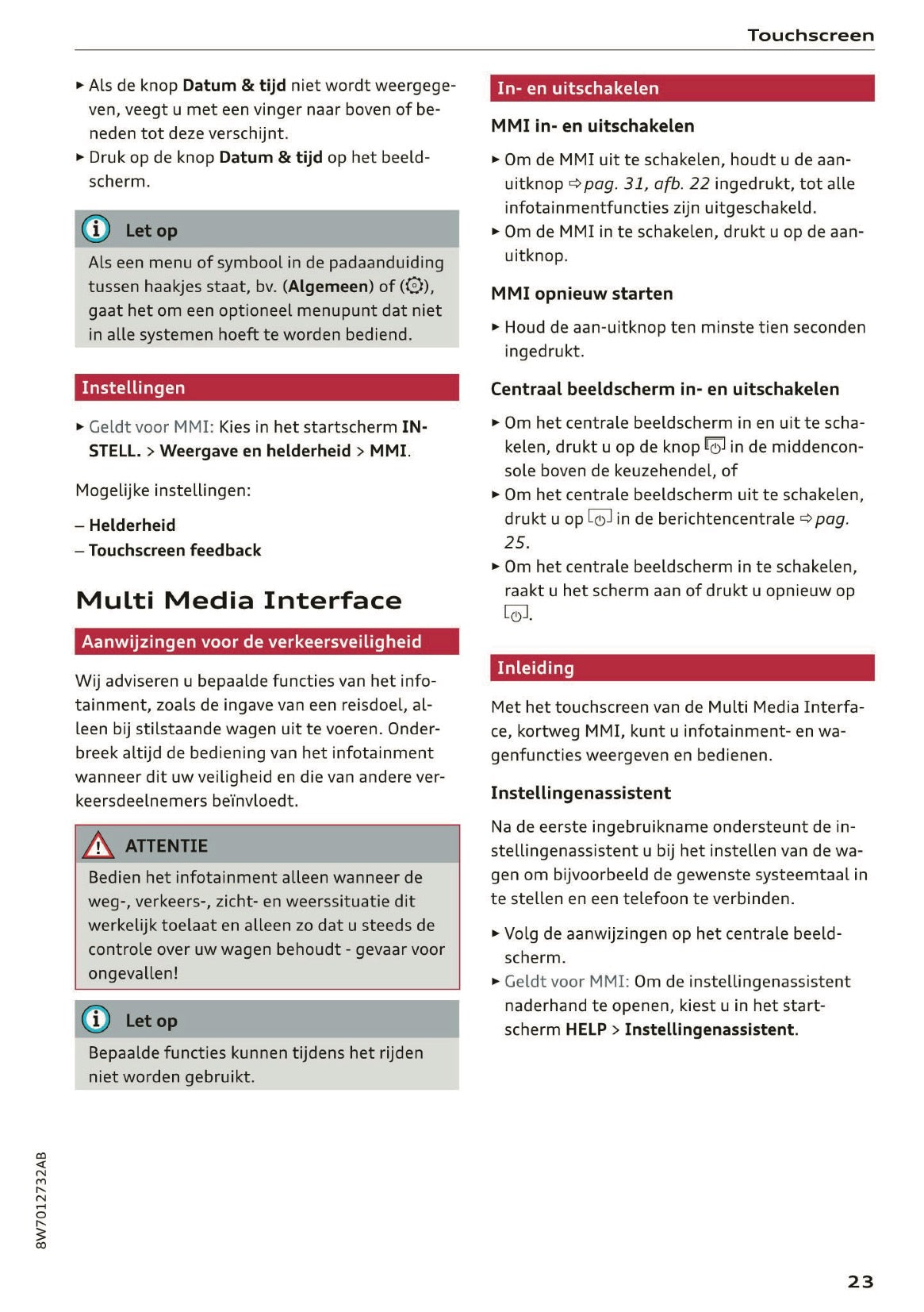 2020 Audi A5 Gebruikershandleiding | Nederlands