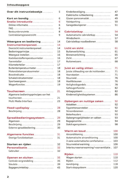 2020 Audi A5 Gebruikershandleiding | Nederlands