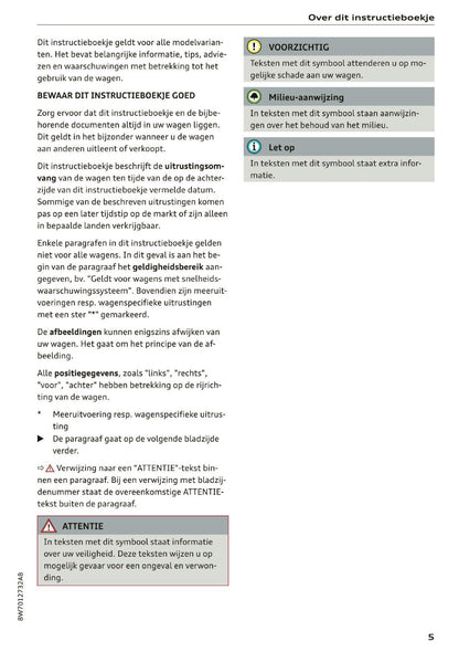 2020 Audi A5 Gebruikershandleiding | Nederlands