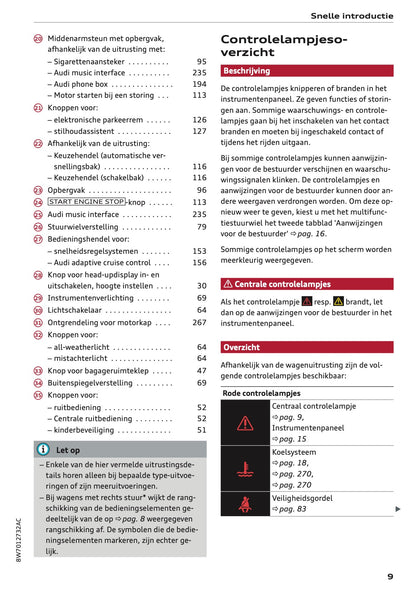 2020-2021 Audi A5 Owner's Manual | Dutch