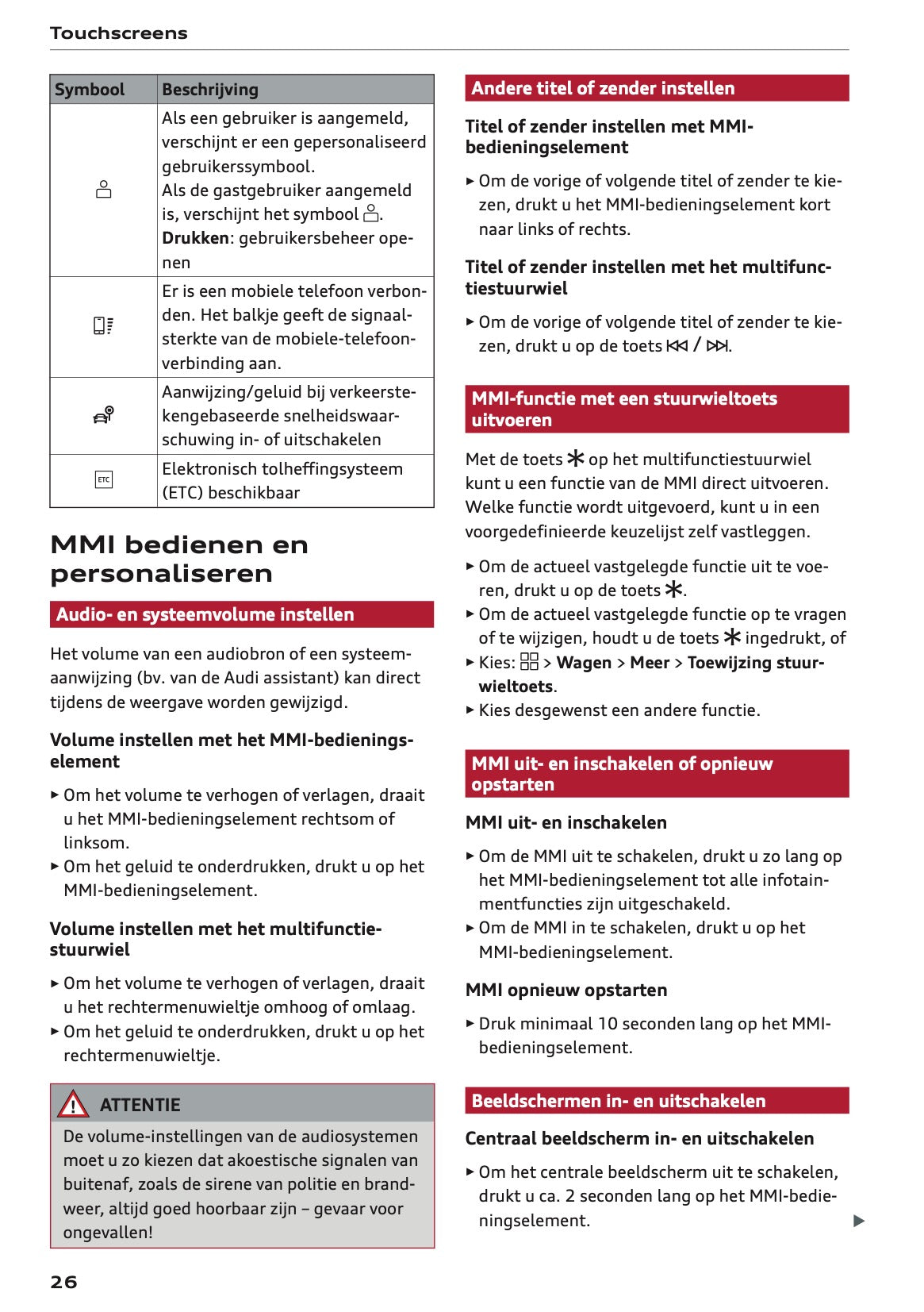 2026 Audi A5 Gebruikershandleiding | Nederlands