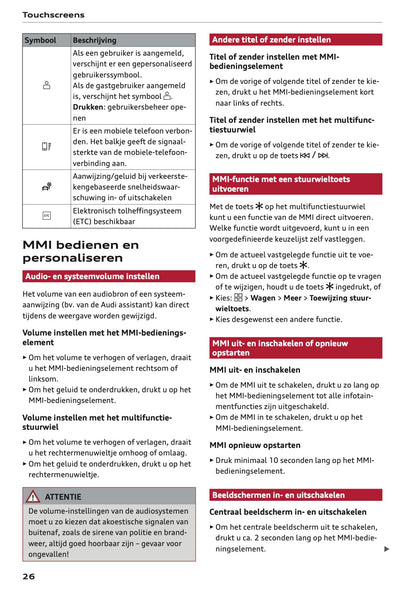 2026 Audi A5 Gebruikershandleiding | Nederlands