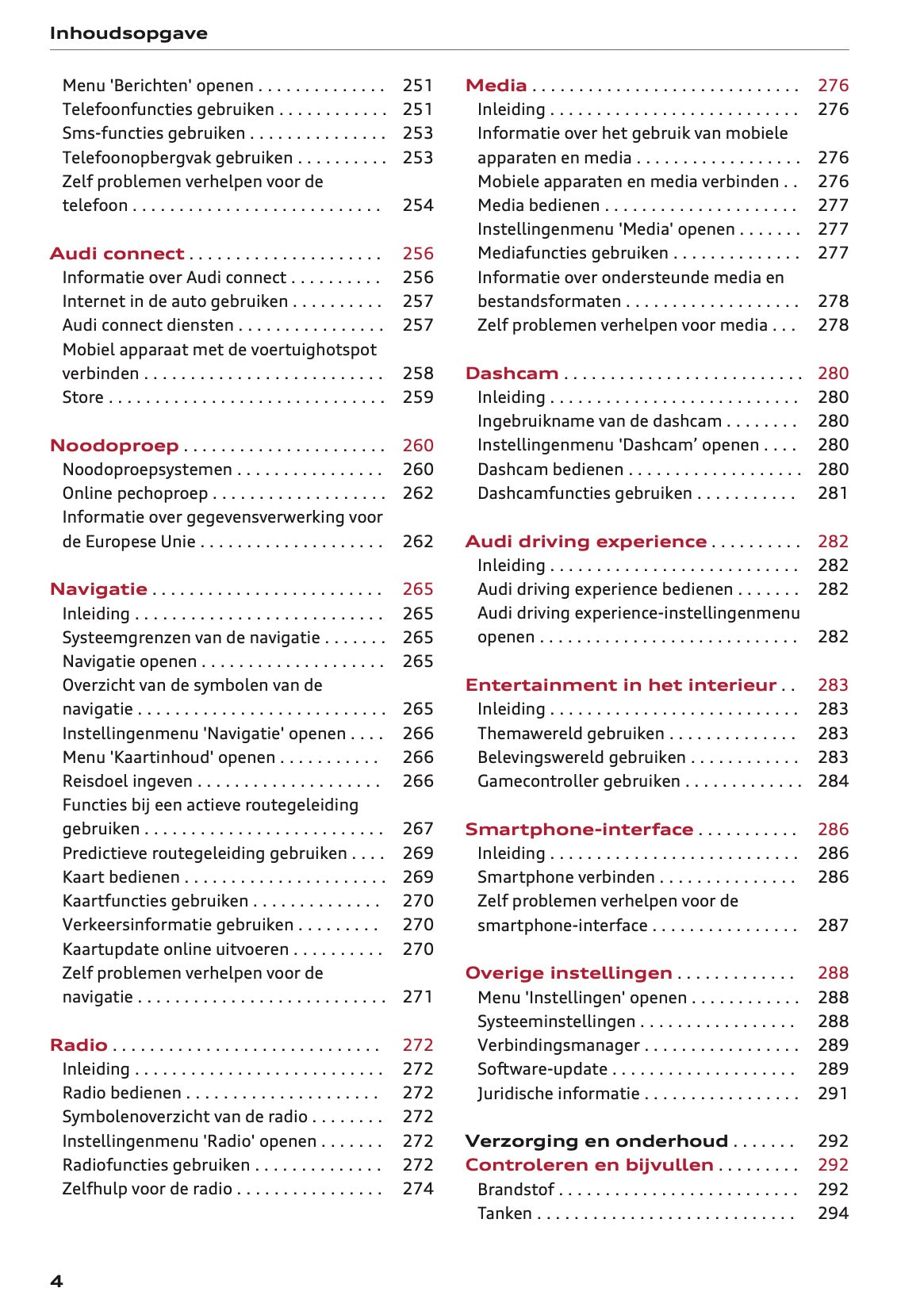 2026 Audi A5 Gebruikershandleiding | Nederlands