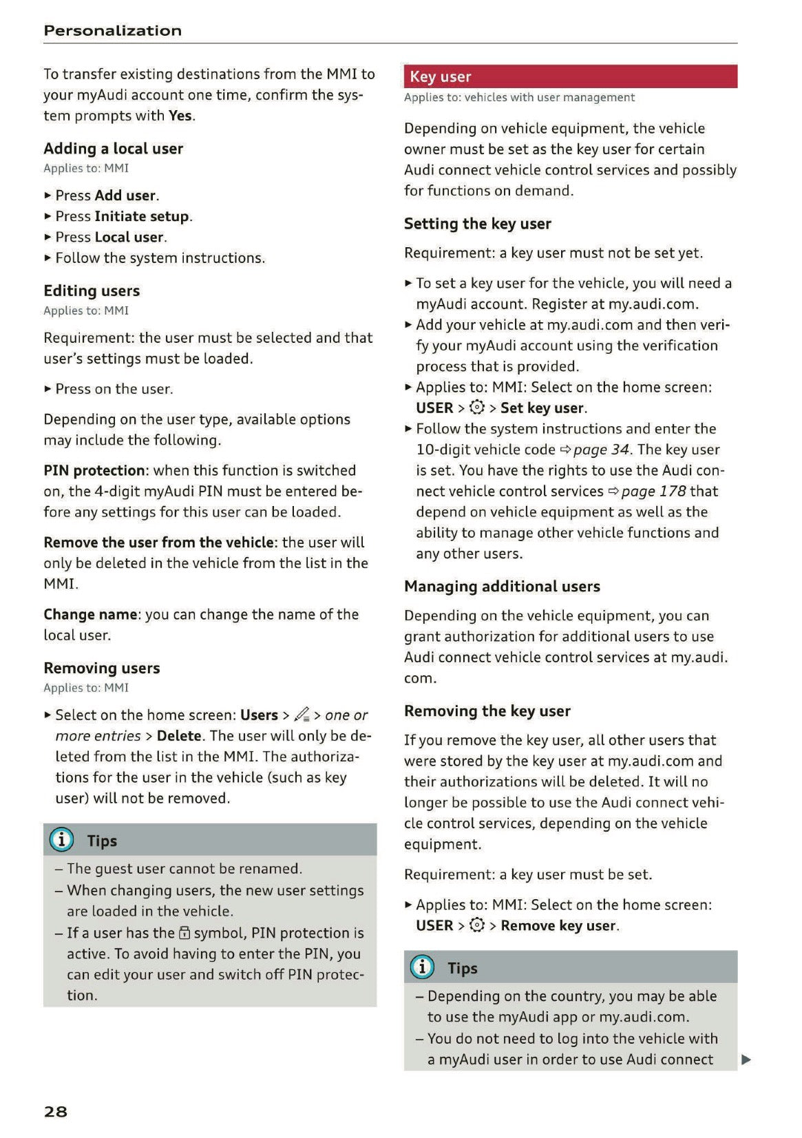 2020 Audi A5 Owner's Manual | English US