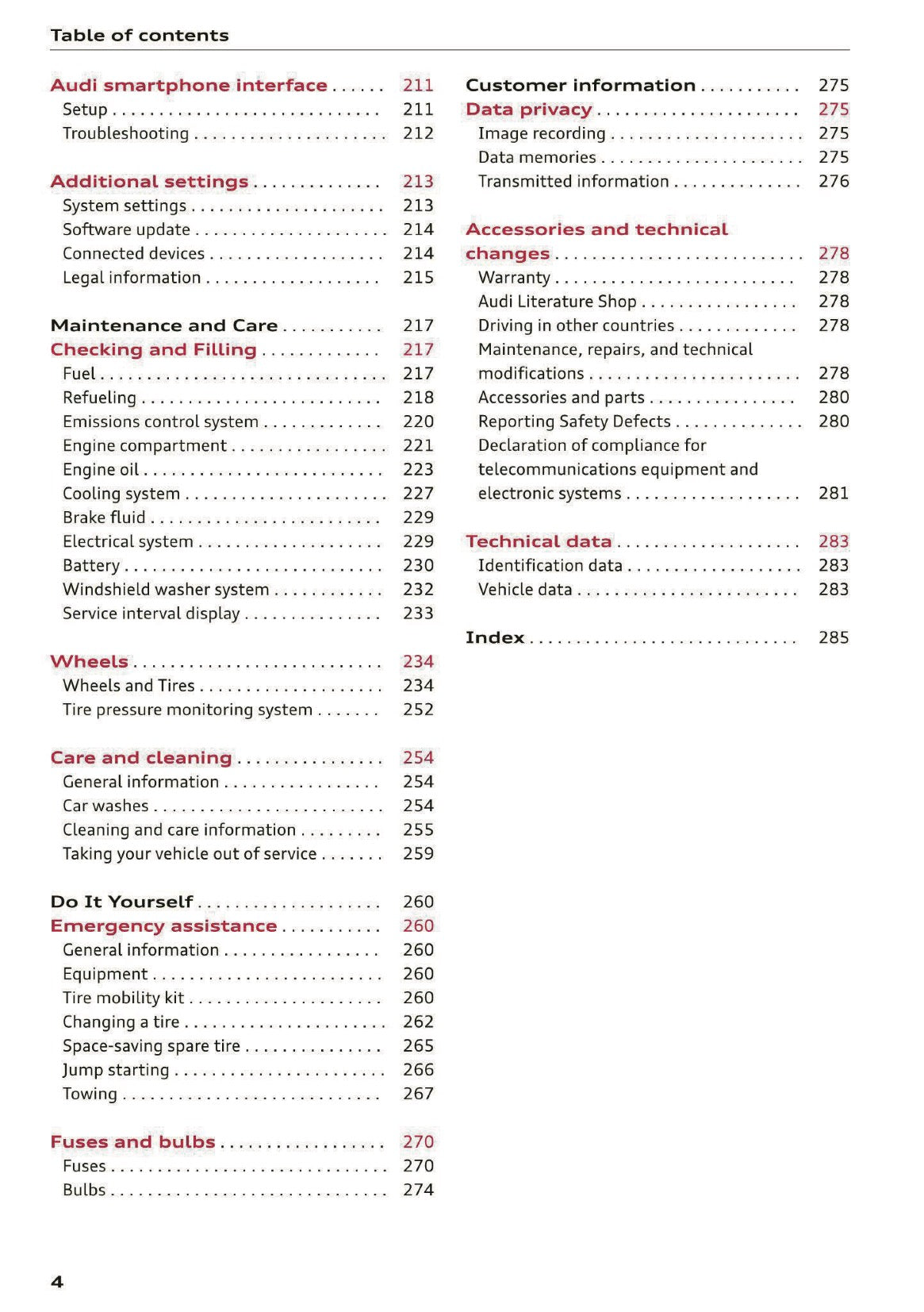 2020 Audi A5 Owner's Manual | English US