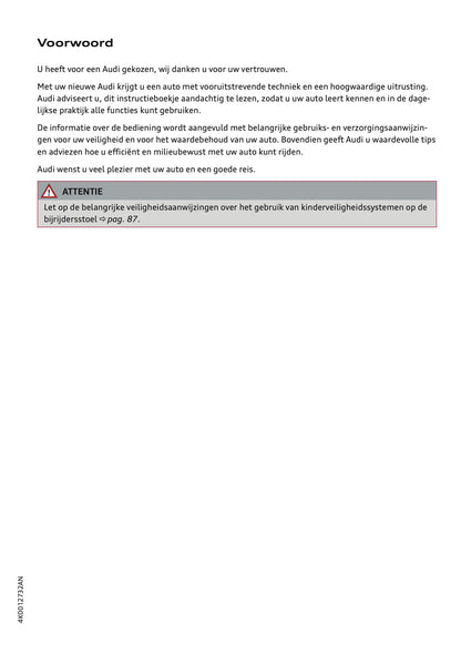 2022-2023 Audi A6 Gebruikershandleiding | Nederlands