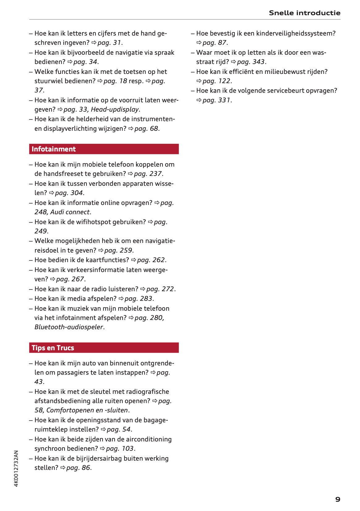 2022-2023 Audi A6 Gebruikershandleiding | Nederlands