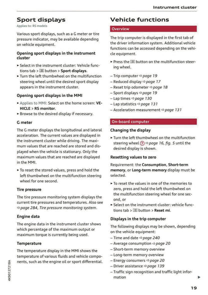 2024 Audi A7 Owner's Manual | English US