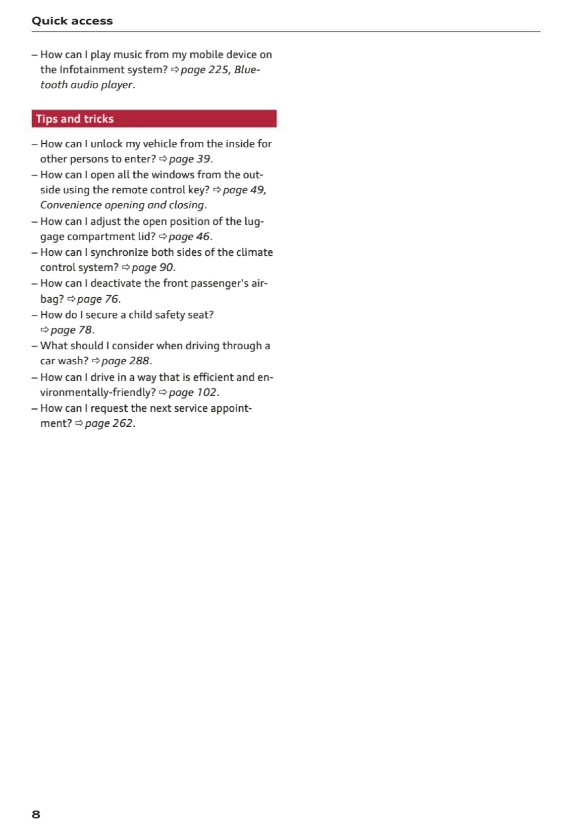 2024 Audi A7 Owner's Manual | English US