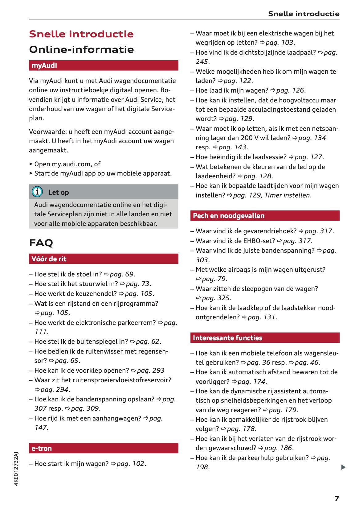 2021-2022 Audi e-tron Gebruikershandleiding | Nederlands