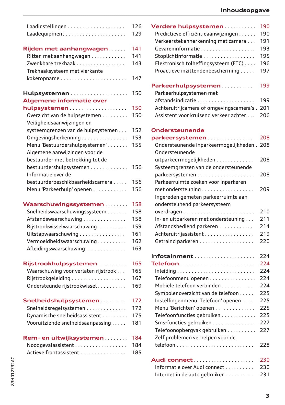 2026 Audi Q3 Gebruikershandleiding | Nederlands