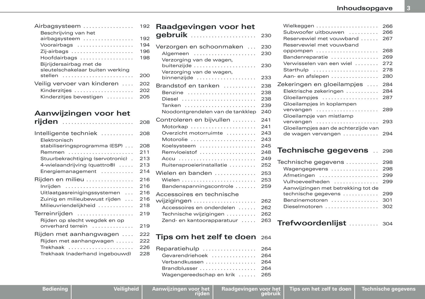 2009 Audi Q5 Gebruikershandleiding | Nederlands
