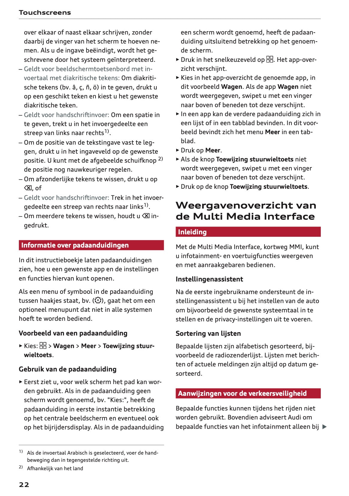 2025 Audi Q6 e-tron Owner's Manual | Dutch