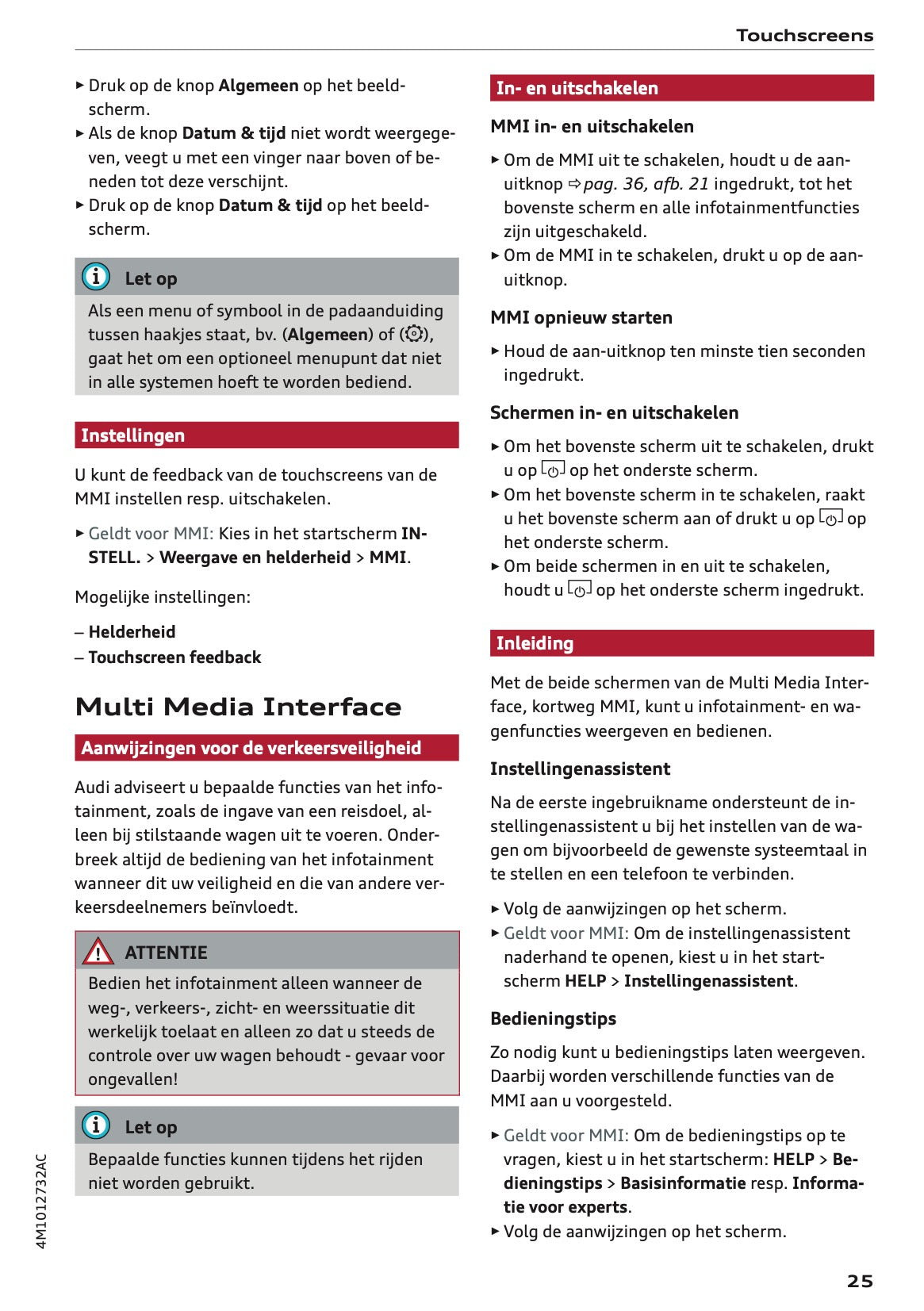 2020-2021 Audi Q7 Gebruikershandleiding | Nederlands